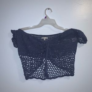 Charlotte Russe Off The Shoulder Crop Top
